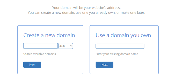 Select domain