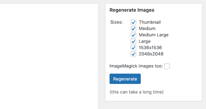 Регенерация изображений в WordPress